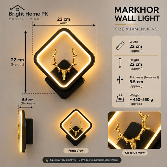 Premium markhore Wall Light β Pack of 2 | 3 Light Modes